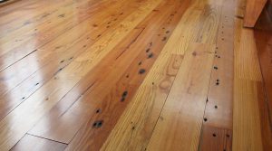 Pine wood floor