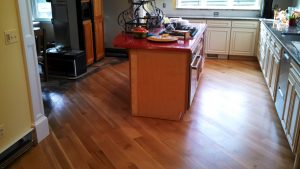 wood floor in kitchen