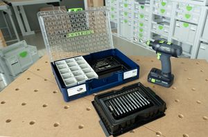 Festool Accessoires 577353 Organizer rempli de vis et de chevilles