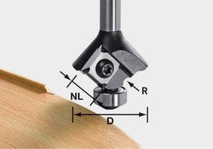 Reversible-blade classic ogee cutter