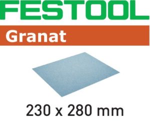 Hand abrasive Granat sandpaper 9-1