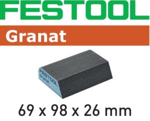 Hand abrasive Granat abrasive sponge 2-3